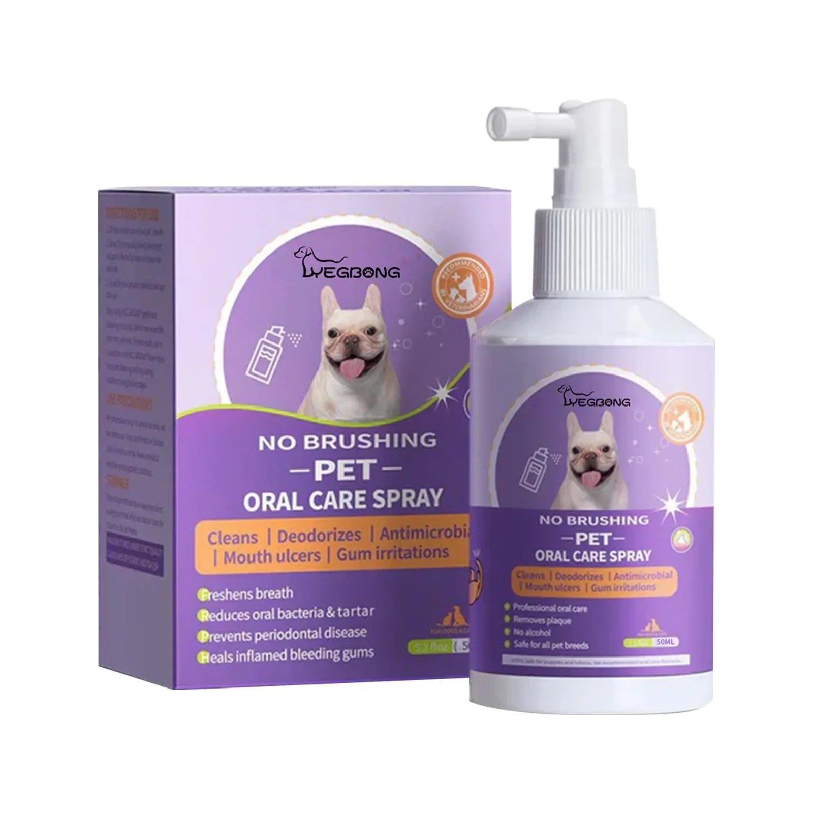 Spray dental para pets — modo de utilização
