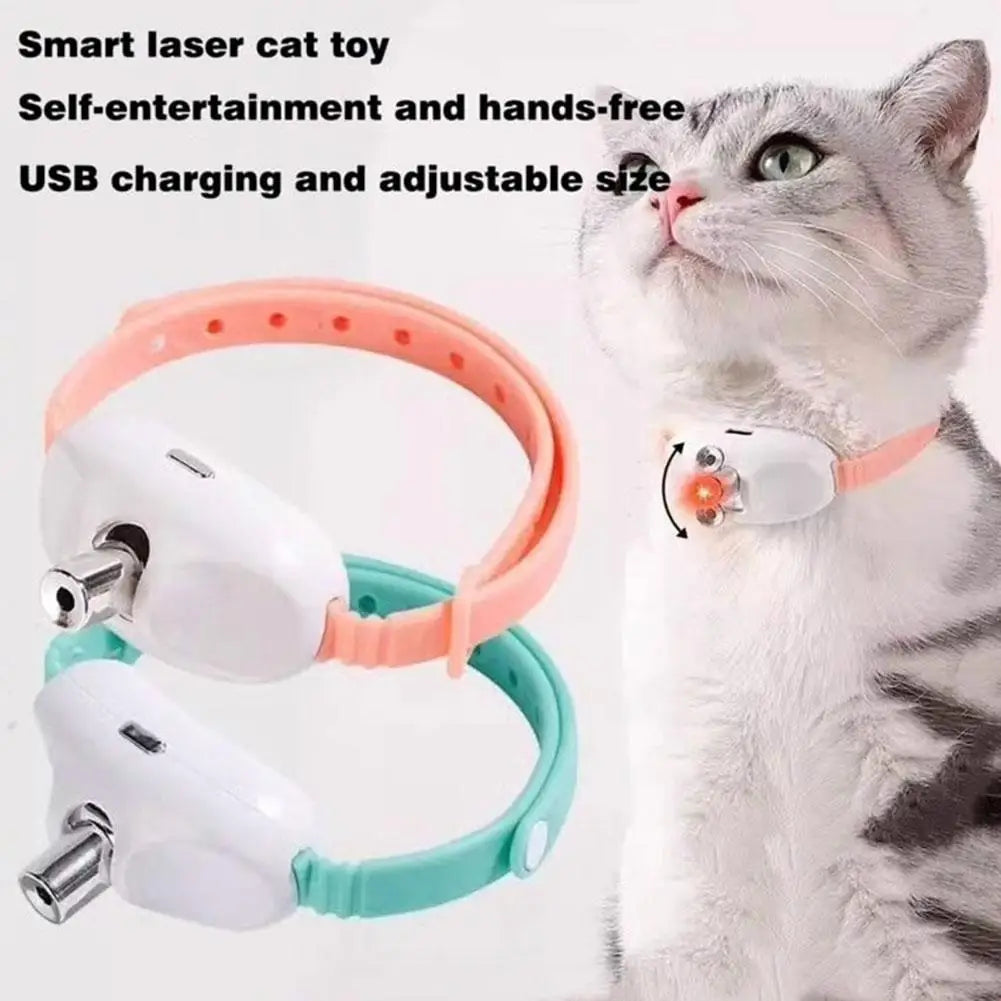 Coleira laser para gatos — padrões de luz automáticos