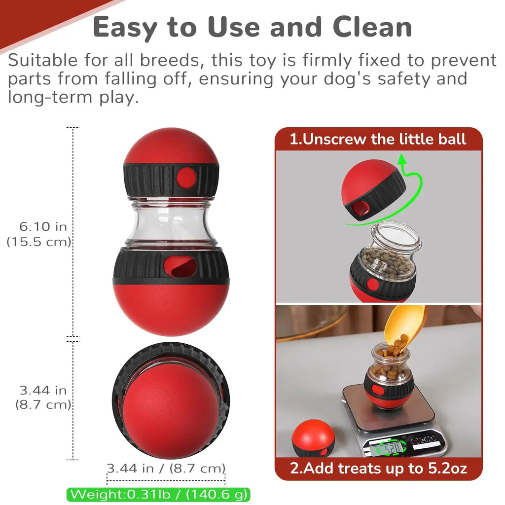 Bola puzzle interativa para pets — diferentes níveis de dificuldade