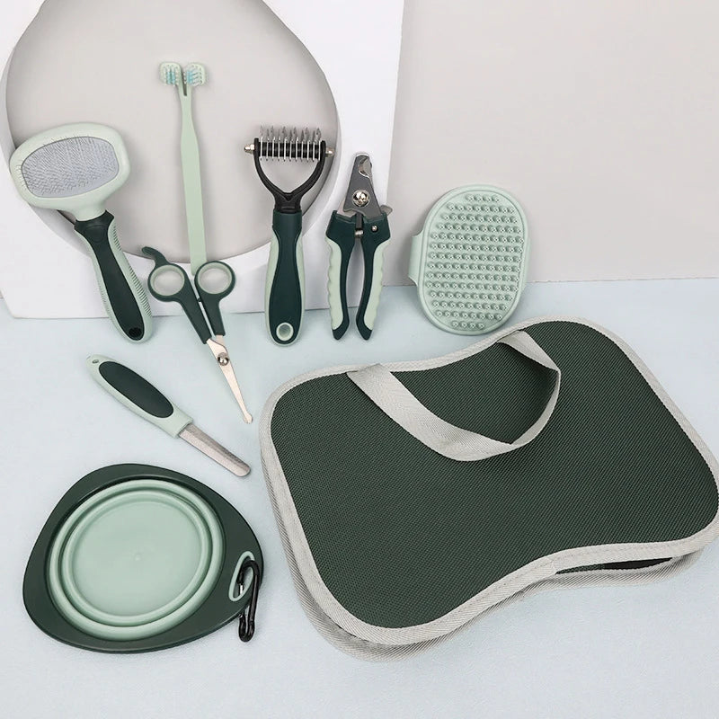 Kit de grooming completo para pets — ergonómico e antiderrapante