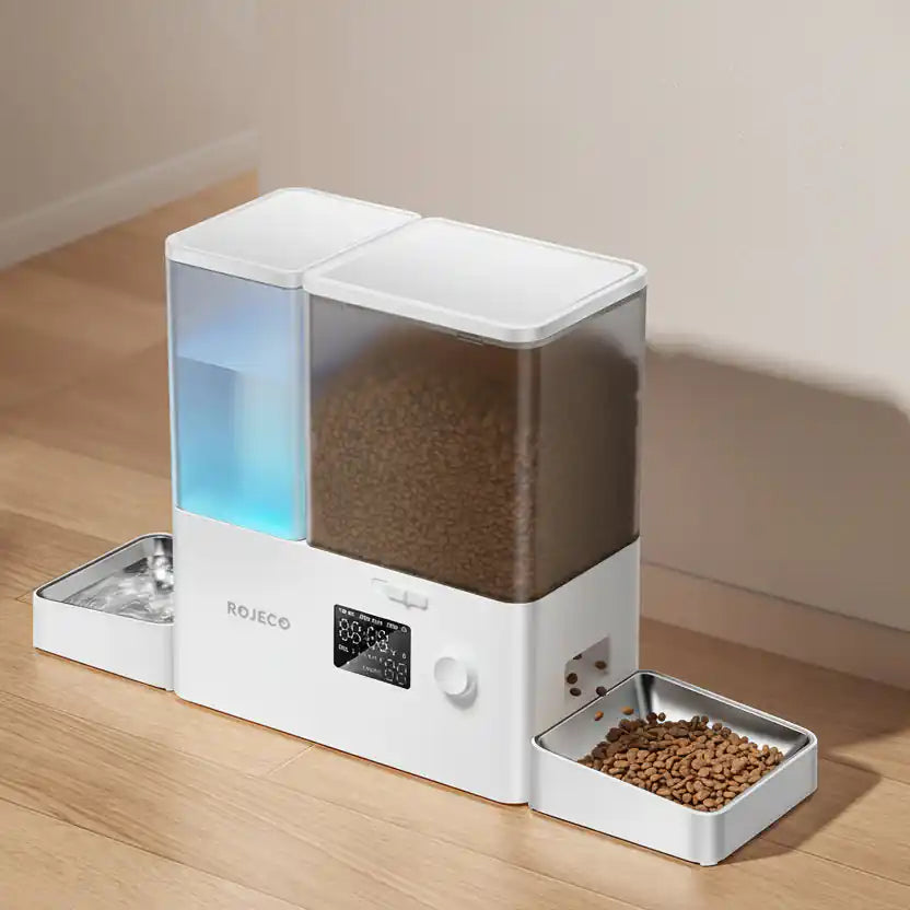 LuxoraPet - Comedero automático 2 en 1