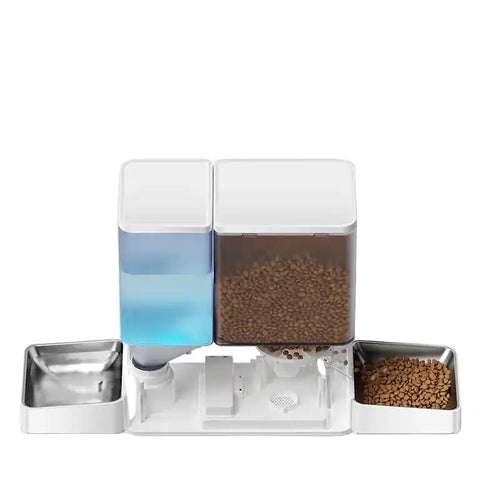 Alimentador e bebedouro automático 2 em 1 para pets