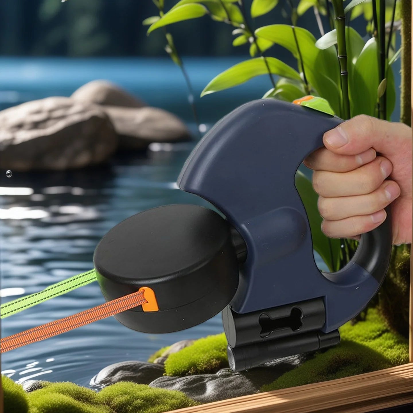 LuxeDuo — Guia Dupla Retrátil 360°