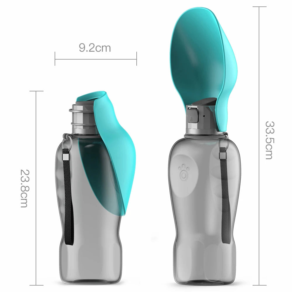 Garrafa de Água 800ml para Cães — Grande, leve e sem vazamentos