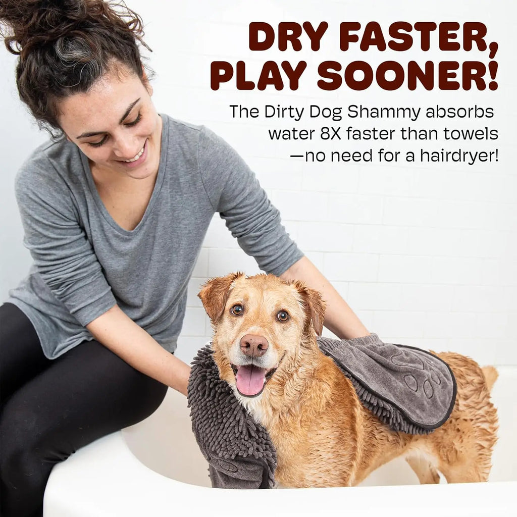 Toalha de secagem rápida para cão — microfibra ultra-absorvente