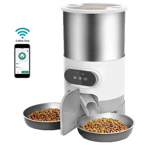 Alimentador automático slow feed para pets — dispensador lento