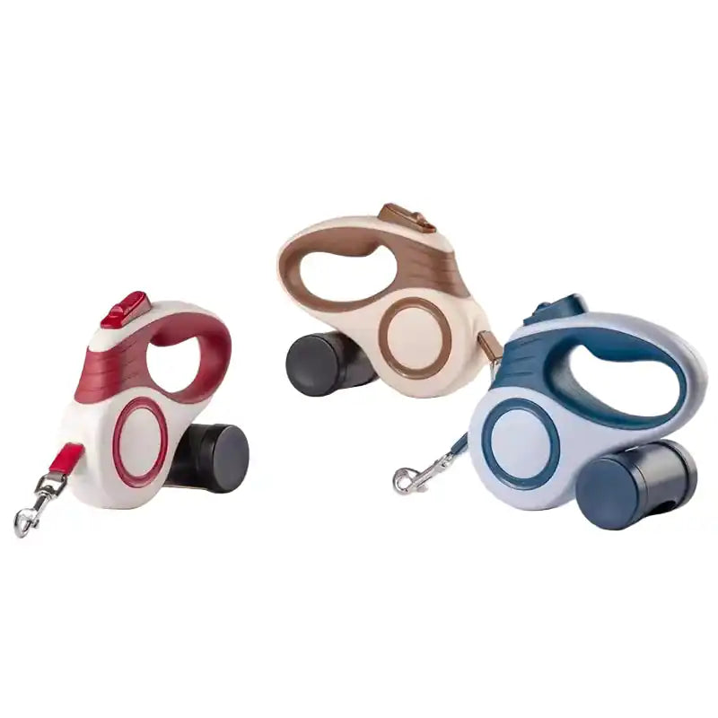 Guia Retrátil Premium com Porta-Sacos — Liberdade e higiene num só produto